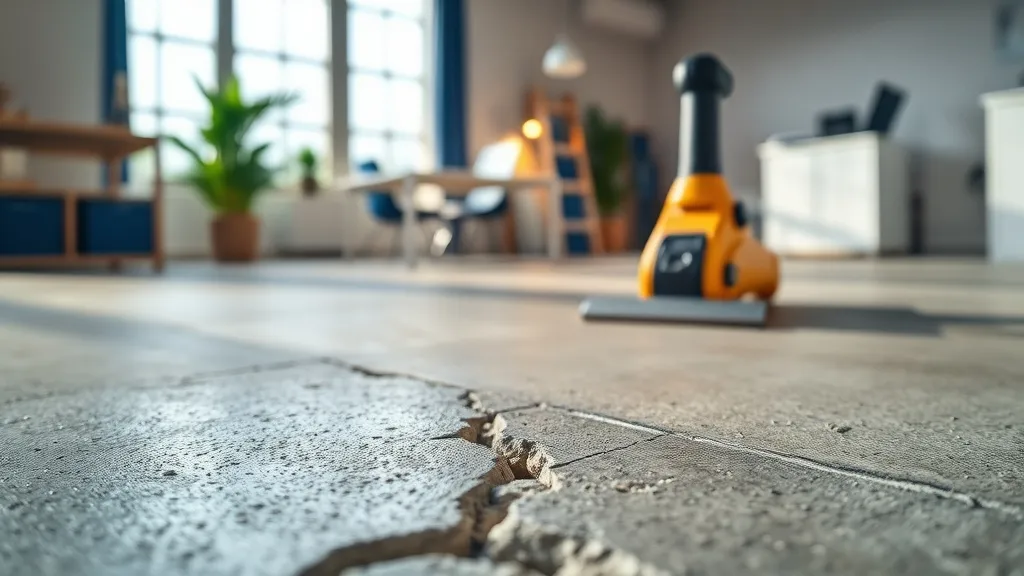 Illustration : Achat maison : comment diagnostiquer les fissures sur dalle béton avant de signer