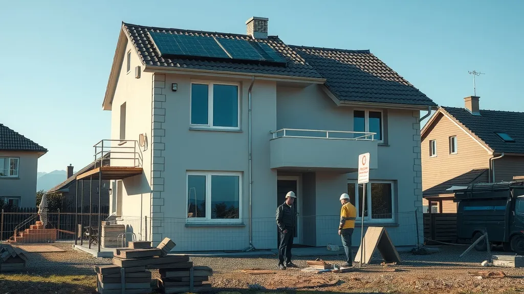 Illustration : Construire deux maisons sur un terrain : la co-construction pour diviser les coûts