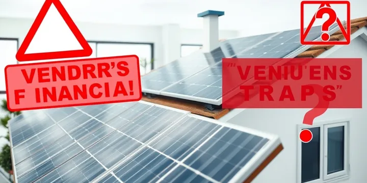 Vendre avec des panneaux solaires encore financés : les pièges à éviter