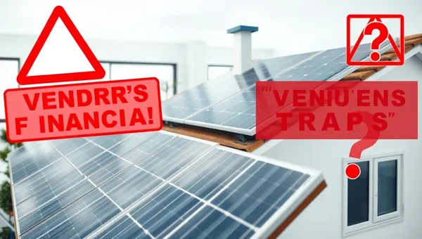 Vendre avec des panneaux solaires encore financés : les pièges à éviter
